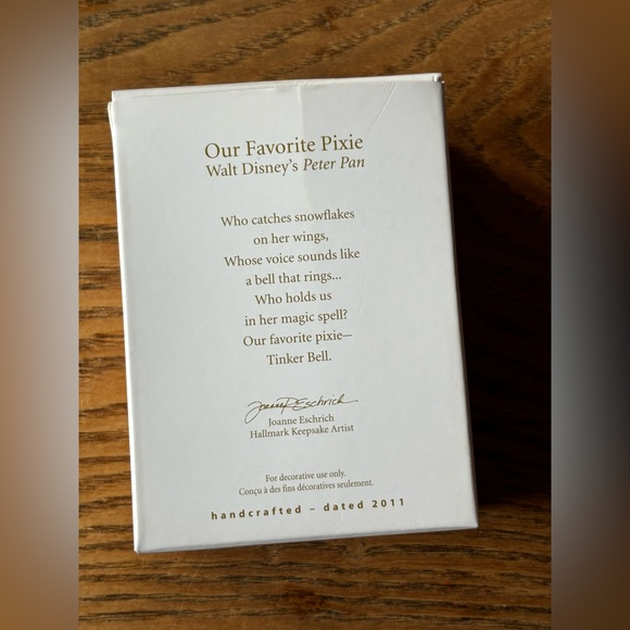 Disney 2011 Tinker Bell Our Favorite Pixie Ornament - Picture 3 of 4